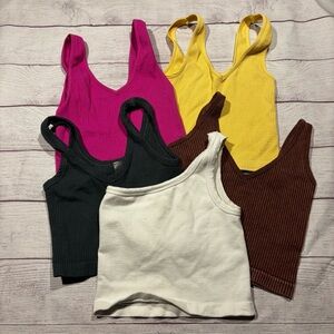 Ribbed tank top bundle Sz small
